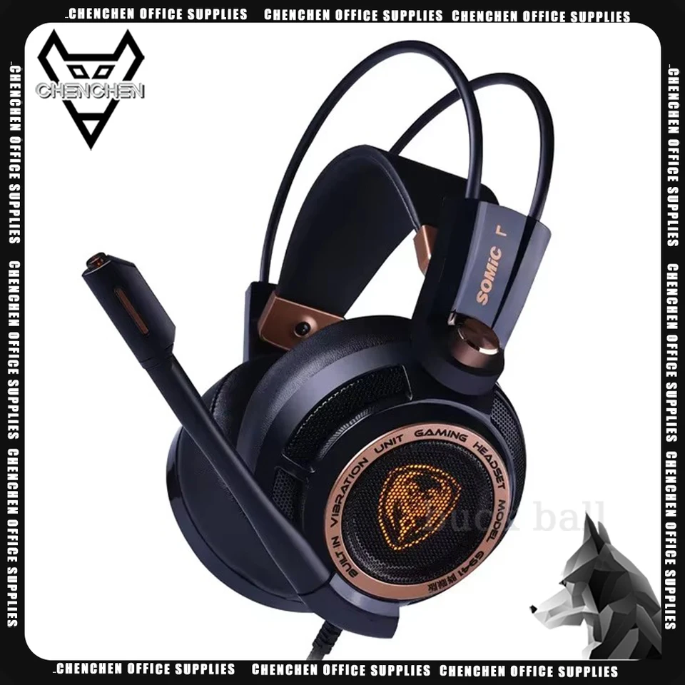 SOMIC G941 káblové slúchadlá Gamer Denoise Herné slúchadlá Nízke oneskorenie s mikrofónovými náhlavnými súpravami 7.1 stereofónny zvukový headset