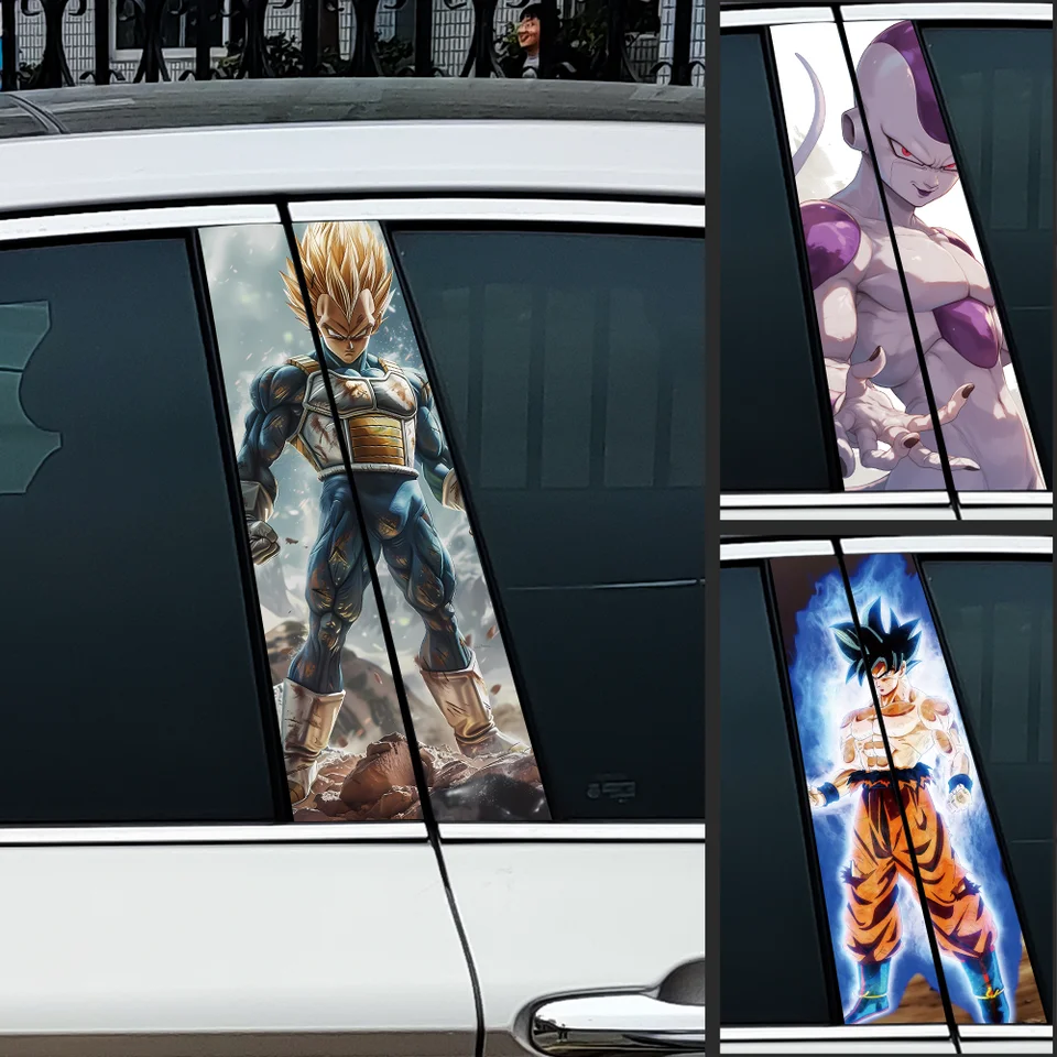 Son Goku CAR STRECERS CAR B B-Pillar Vinyl Durce CAPORPORE Automater Auto Center STRECER Cover Scraps Scraps