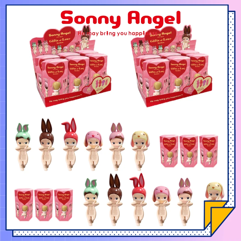 Sonny Angel Blind Box Character Love Gift Face Series Series Anime Ostatné dekorácie Deskorácie Deskorácie narodeniny vianočné darčeky