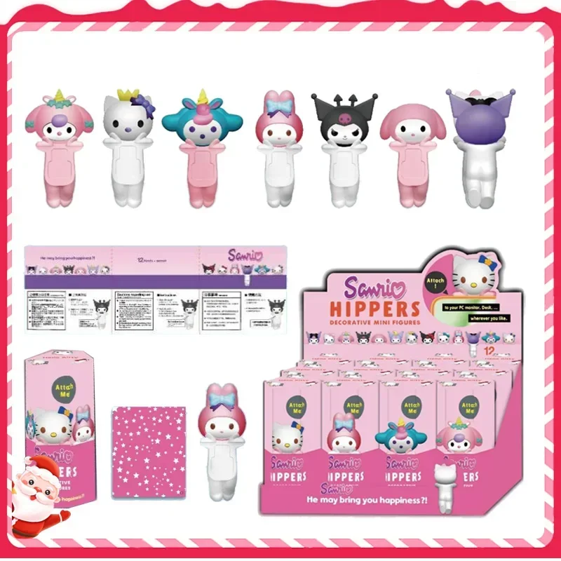 Sonny Angel Hippers Series Blind Box Kawaii Hello Kitty Kuromi My Melody Anime Figure Figure Tajomy Box Vianočné prekvapenie darček