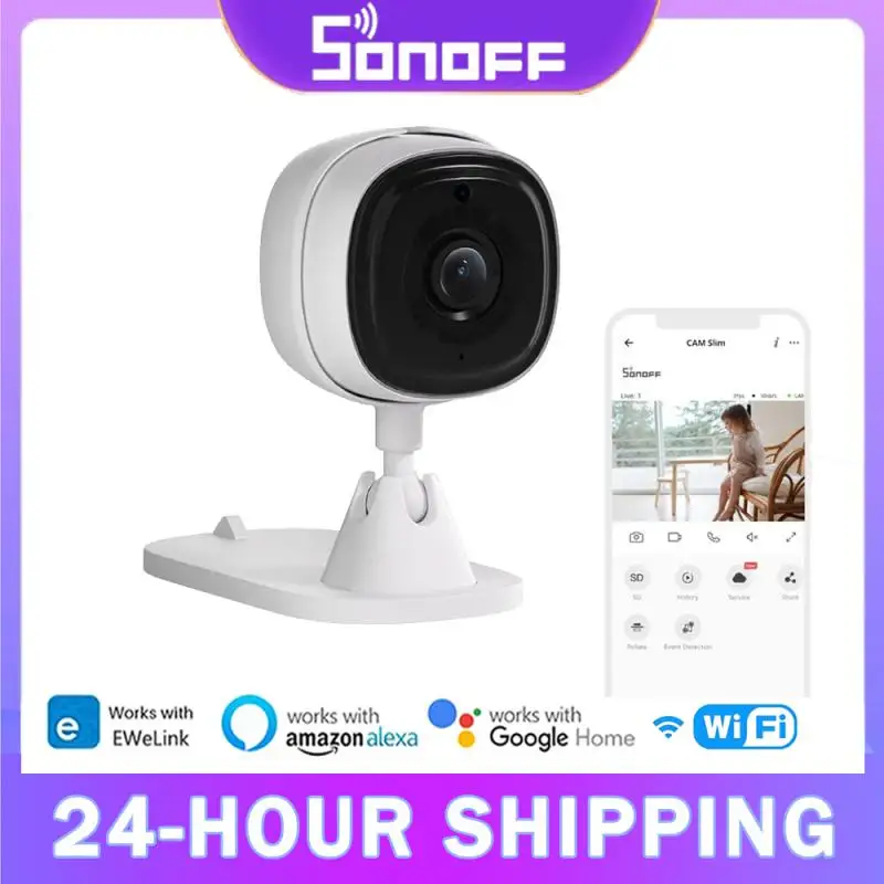 Sonoff 1080p HD Wi-Fi IoT Camera Cam Cam Slim Slim Smart Home Security Detection Detection Alarm Scéna Prepojenie cez Ewelink Alexa Google Home