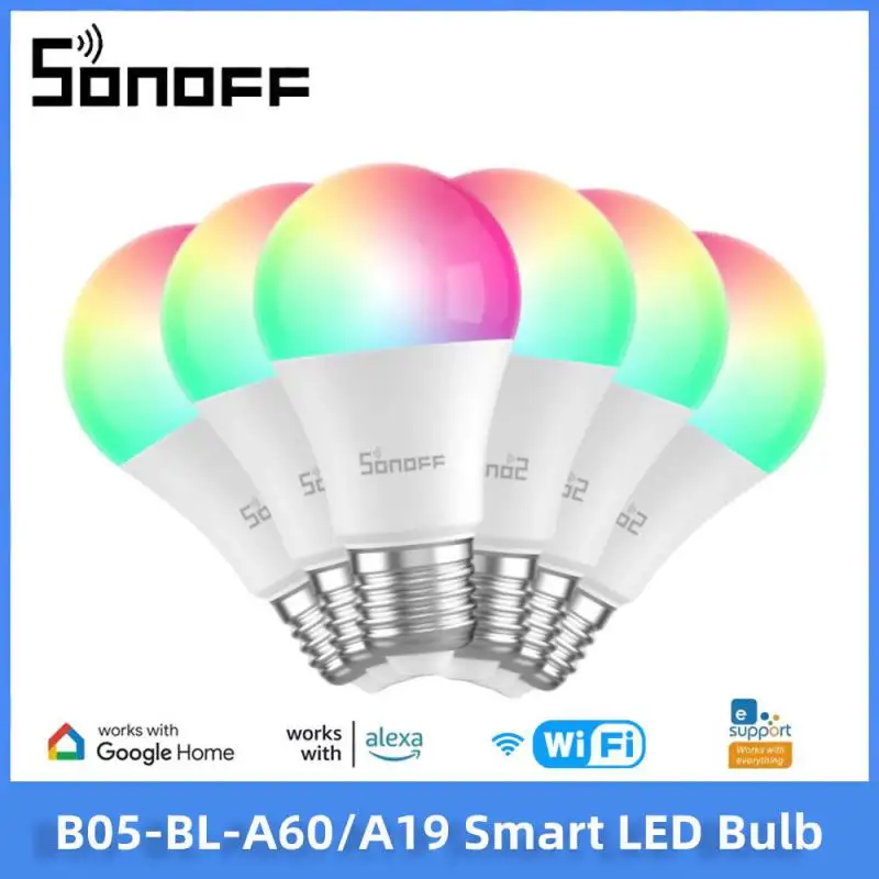 SONOFF B05 BL-A60/A19 LED žiarovka Dimmer wifi inteligentné žiarovky 220V-240V diaľkové ovládacie prvky Žiarovka funguje s Alexa Google Home