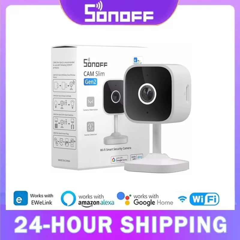 Sonoff Cam Slim Gen2 WiFi Smart Home Security Camera 1080p HD Detekcia pohybu Obojsmerná zvuková nočná vízia Podpora Alexa Google