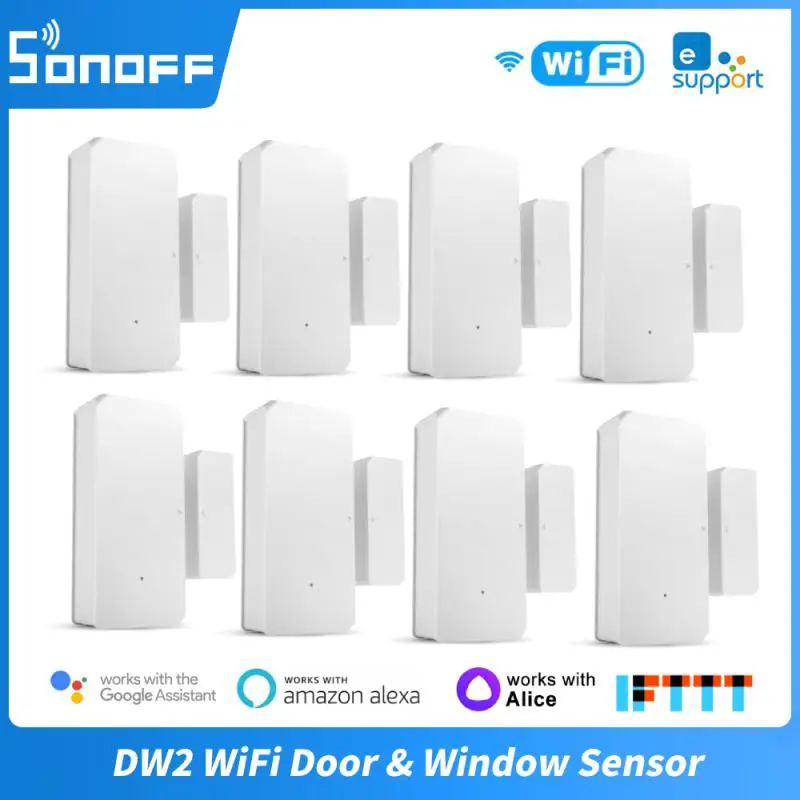 Sonoff DW2 WiFi Dverové snímač Dverov Wireless Open/Otvorené detektor Smart Home Stav Stav Stav Synchronizácie prostredníctvom ewelink App App Remote Alarm