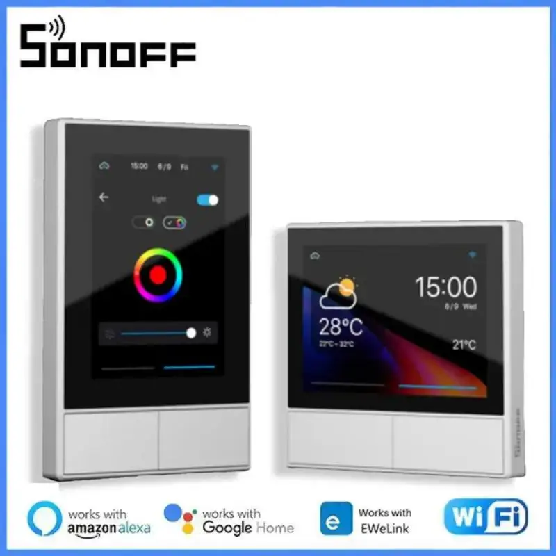 Sonoff NS Panel Inteligentná scéna Spínač nástenných scén EÚ/ US WIFI SMART TERMOSTAT DISPITWION Ovládanie pomocou aplikácie EWELINK APP Alexa Google HOME