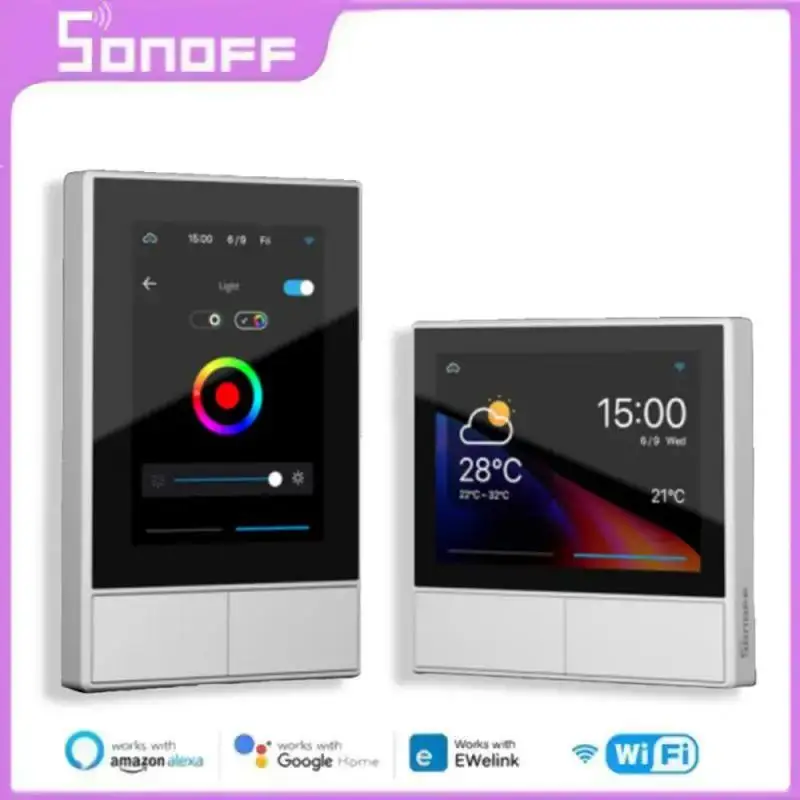 Sonoff NS Panel Inteligentná scéna Spínač nástenných scén EÚ/ US WIFI SMART TERMOSTAT DISPITWION Ovládanie pomocou aplikácie EWELINK APP Alexa Google HOME