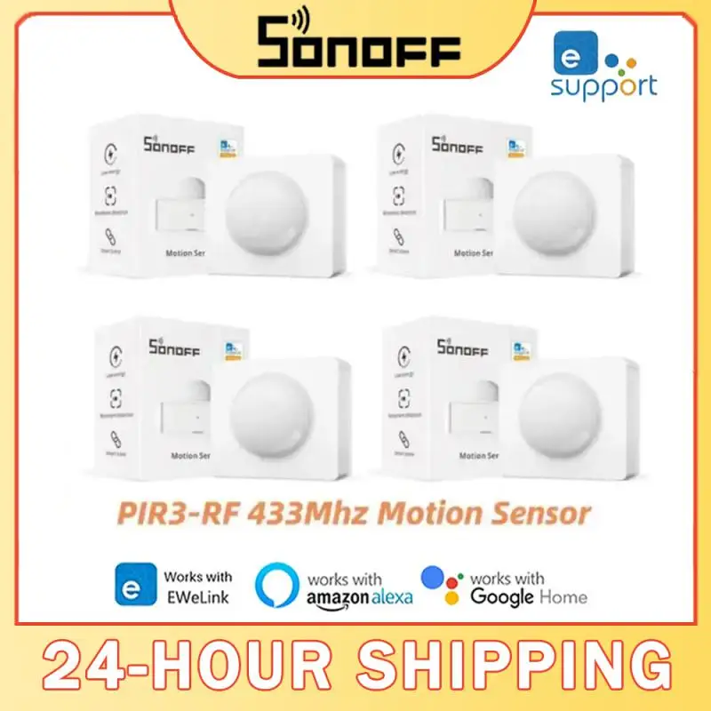 Sonoff PIR3-RF 433MHz Smart Motion Sensor Práca so sonorfovým mostom cez Ewelink App Alarm Intertifikát Smart Scene for Smart Home