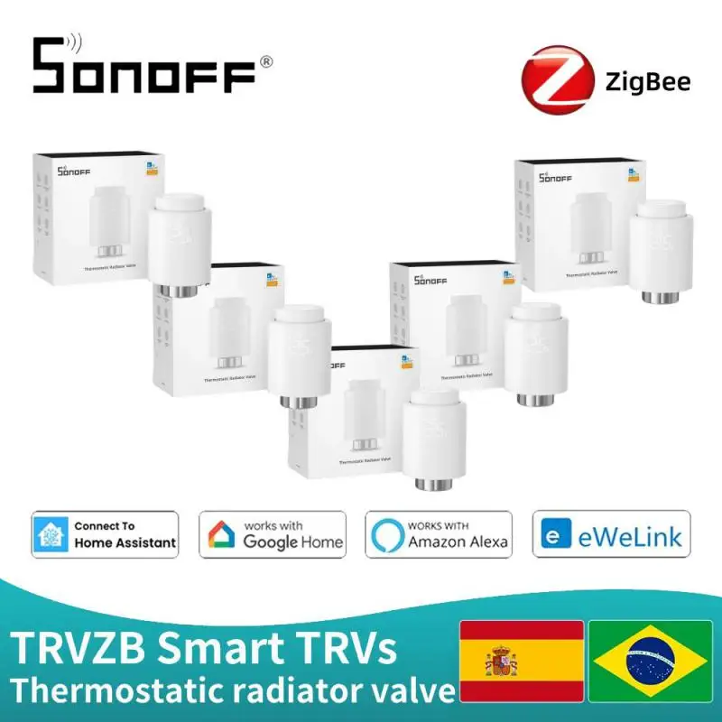 SONOFF SMART TRV TRVZB ZIGBEE TERMOSTATIC RADIÁTOR VENTION VENTICKÝ SMART HOME OVLÁDACIE OVLÁDANIE PODPORU Alexa Google Zha MQTT EWELINK