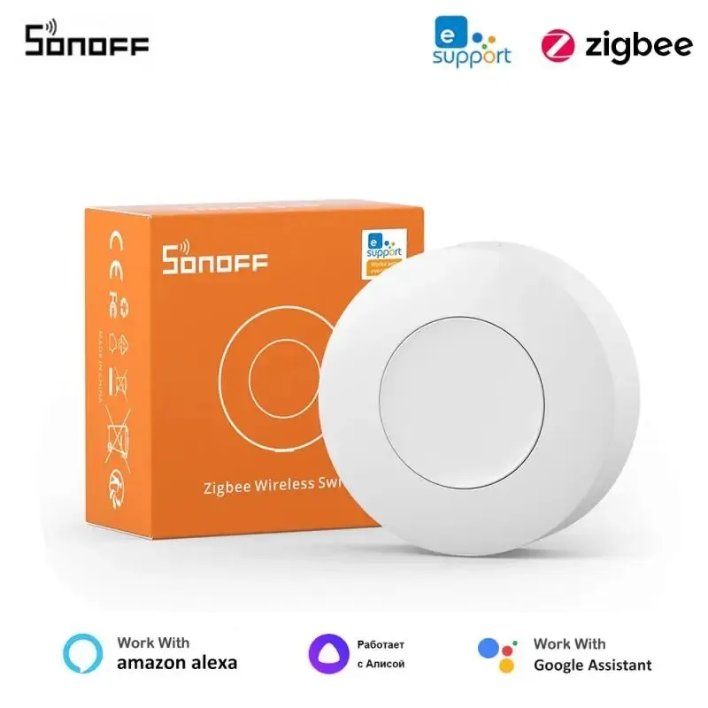 Sonoff SNZB-01P ZIGBEE Wireless Switch Button SMART SMING SWINT Dvojcestný inteligentný domáci hlas