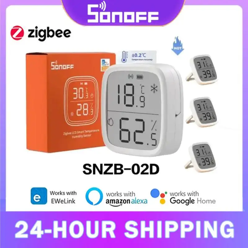 SONOFF SNZB-02D/SNZB-02P ZIGBEE SMART CETEGLE SENZOR SENZOR pre ZBBRIGE-P VIA