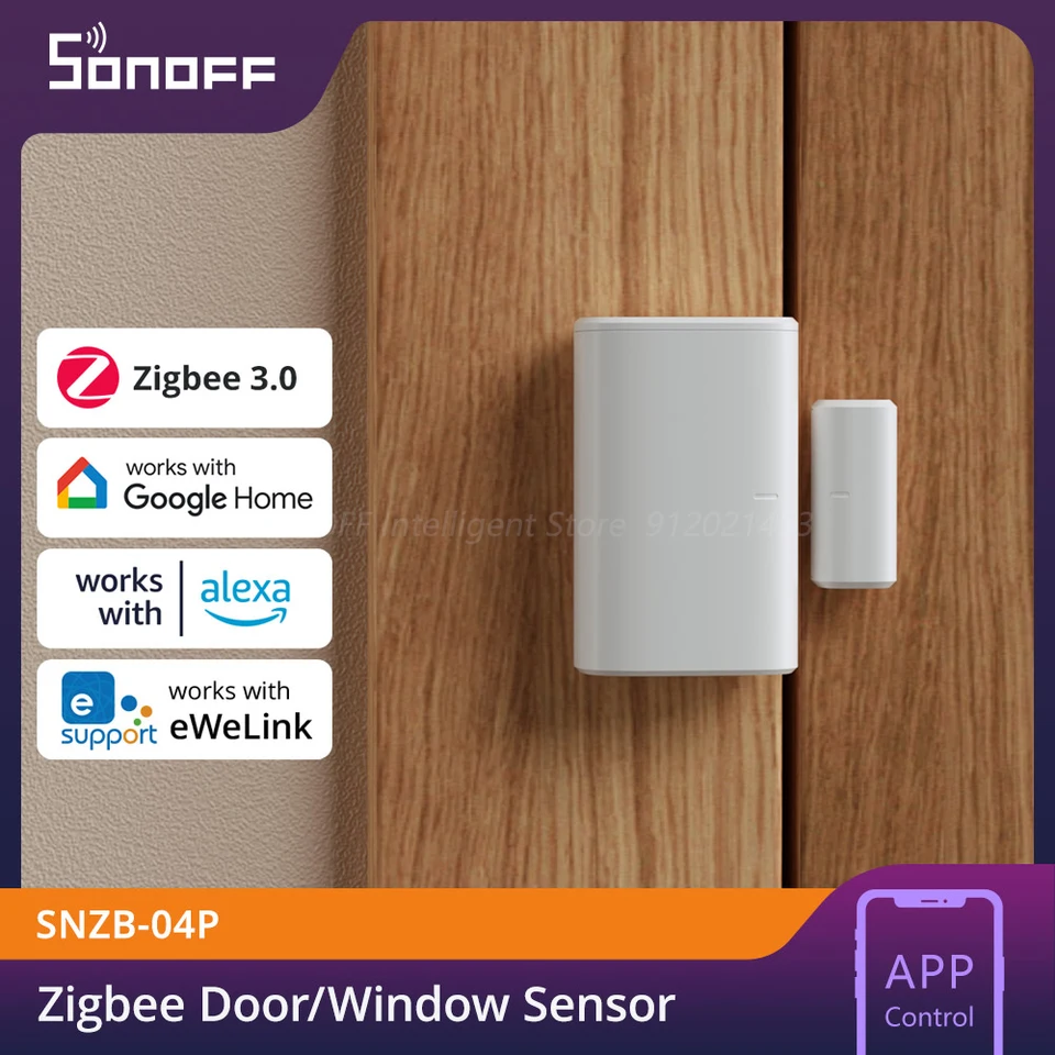 SONOFF SNZB-04P ZIGBEE DOOR SENSOR SNÚTILNÉ SNÚTROMNÝ SNÚTROM OKNÁ SENO EWELINk
