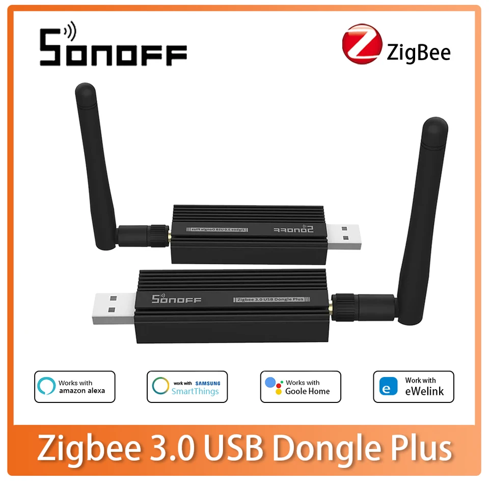 Sonoff Zbdongle-e Zigbee 3.0 USB Dongle Plus Wireless Zigbee Gateway Analyzer Zha ZigBee2mqtt USB Stick Capture s anténou s anténou