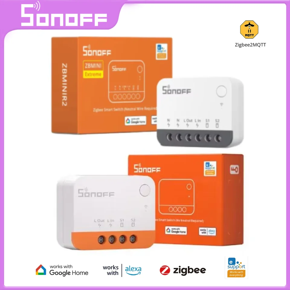 Sonoff Zbminil2 / Zbminir2 Zigbee Smart Switch Not Interation Drust Druho prepínač bezdrôtovej aplikácie Ewelink cez Alexa Google Home