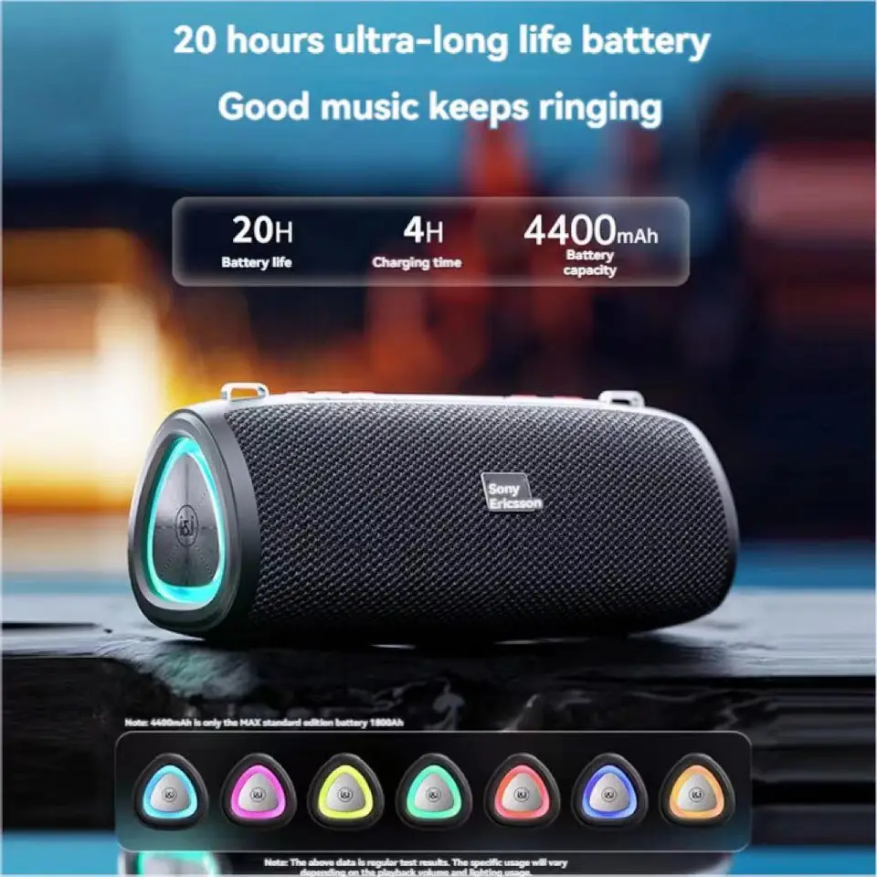 Sony Ericsson S36max Wireless Prenosný reproduktor Bluetooth Outdoor RGB Dual Reproduktor Vysoký zvukový kvalitný reproduktor domáci automobil subwoofer