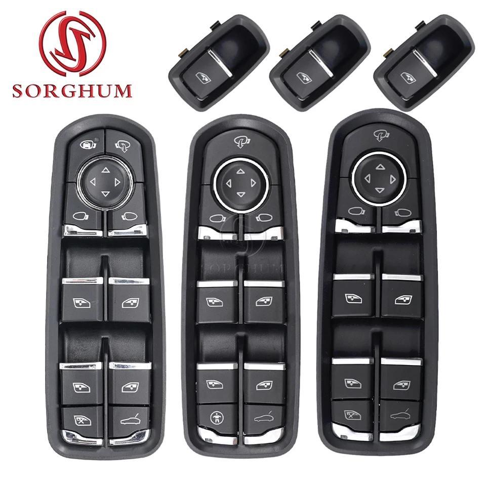 Sorghum 7pp959858a 7pp959855bdml 7pp959858r M prepínač okna pre detské napájanie pre Porsche Panamera 970 CAYENNE 92A Macan 95B 7pp959858