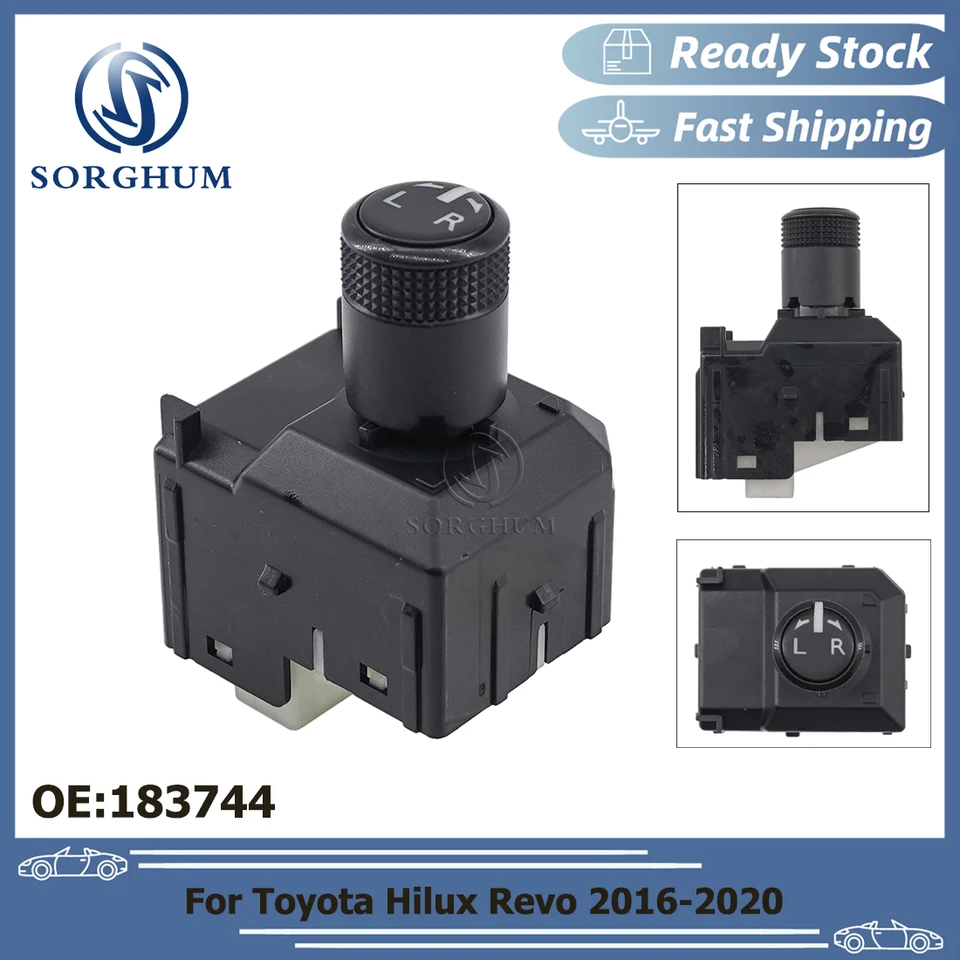 Sorghum LHD Nastavenie prepínača krídlového zrkadla Zadné zrkadlo Spínač Spínač 183744 pre Toyota Hilux Revo 2016-20