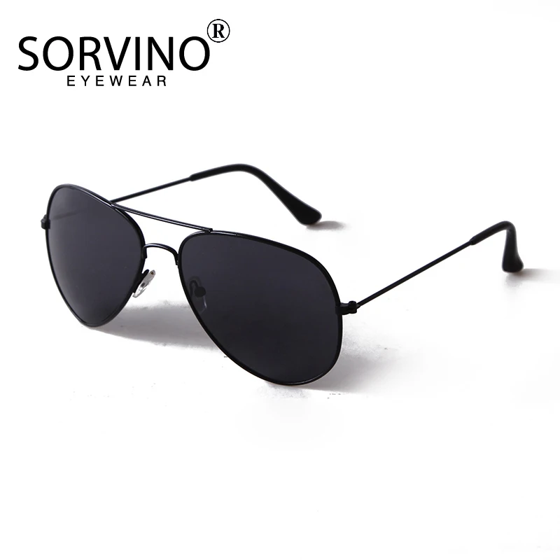 Sorvino Classic Pilot Men Slnečné okuliare Vintage kovové lúčové slnečné okuliare Dámske zrkadlové farby Hnacieho odtieňa mužov UV400 Oculos okuliare