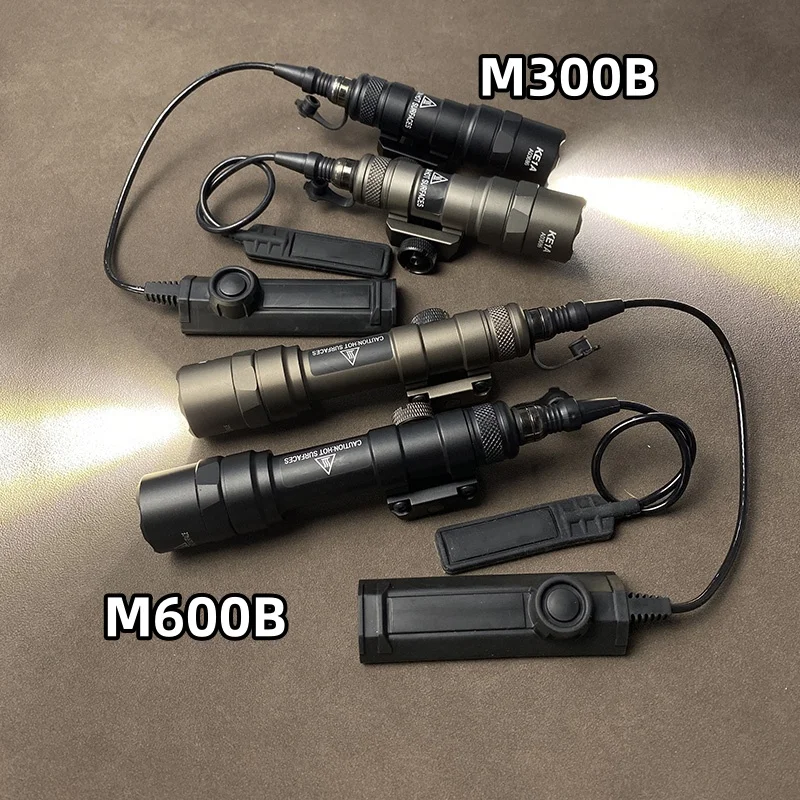 SOTAC SF M300 M600 M600B Tlak baterky Dvojitá funkcia Diaľkový spínač Konštantný/MAMENTÁRNY LED LED LED LEATing WEAPON LIGHT