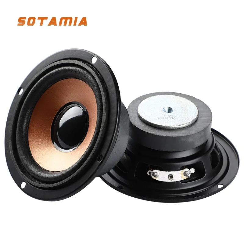 Sotamia 2ks 3 palcové prenosné reproduktory s úplným rozsahom 2 Ohm 5W 5W MidRange Bass reproduktor Bass subwoofer Sound domáce kino Loudspeaker