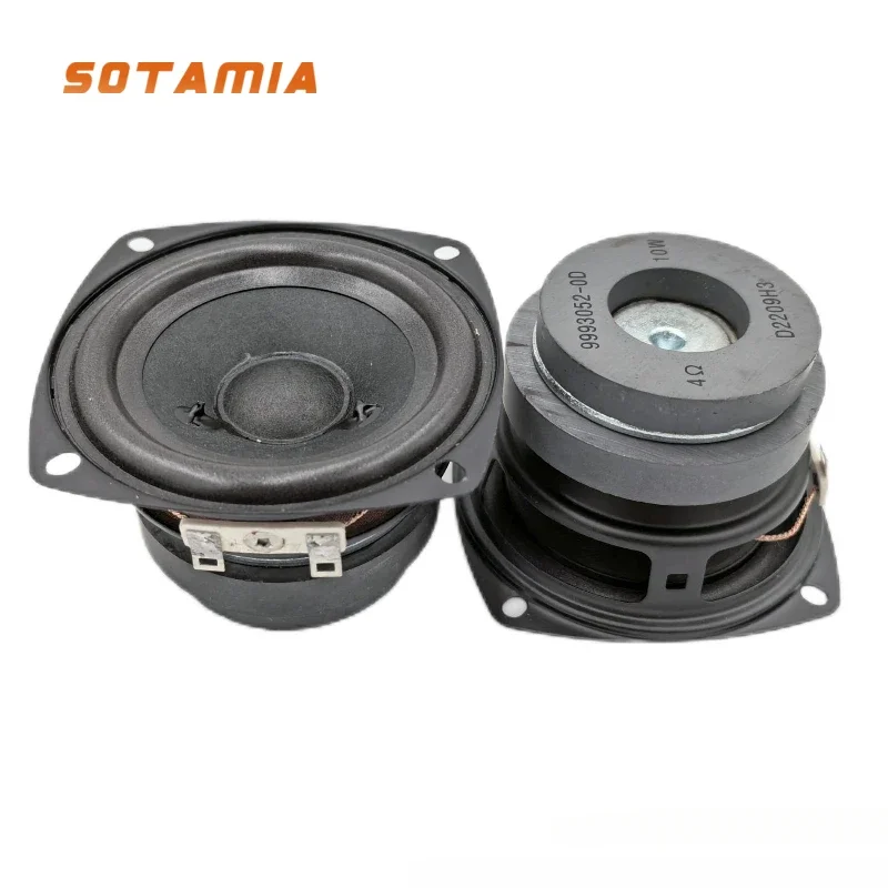Sotamia 2ks 3 palcový reproduktor s celkovým dosahom 4 ohm 10W Audio prenosný reproduktor Hifi Sound Hudba domáce divadlo Loudspeaker Bookshelf