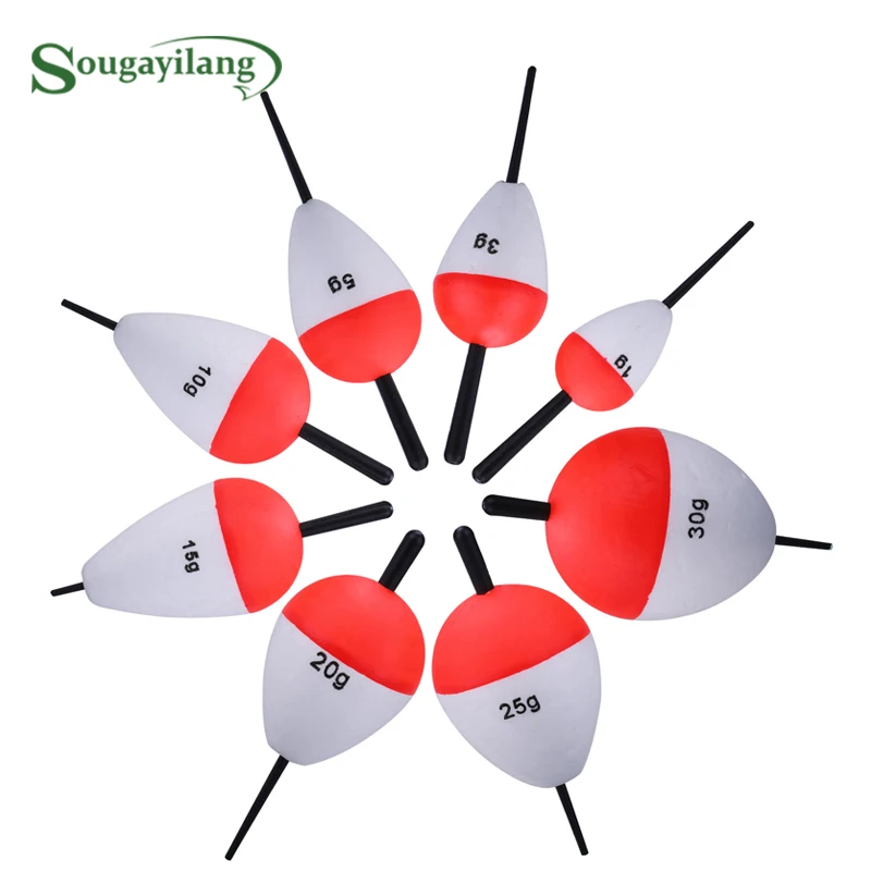 Sougayilang 10pcs eva rybárske plaváky sada 1-30G Vysoko kvalitné rybárske príslušenstvo pesca в дôaj ыля ыыбалки