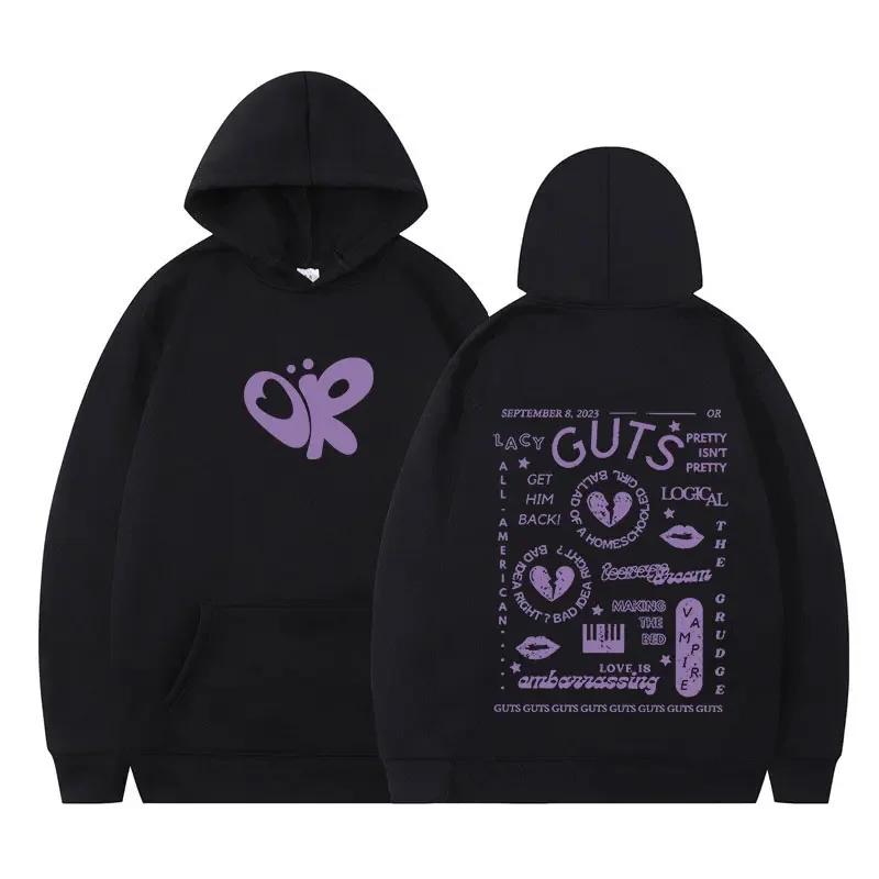 Sour Guts Vampire Hoodie Pánske dámske oblečenie móda vintage kapucňové mikiny harajuku hip hopu nadmerné kapucňu Streetwear