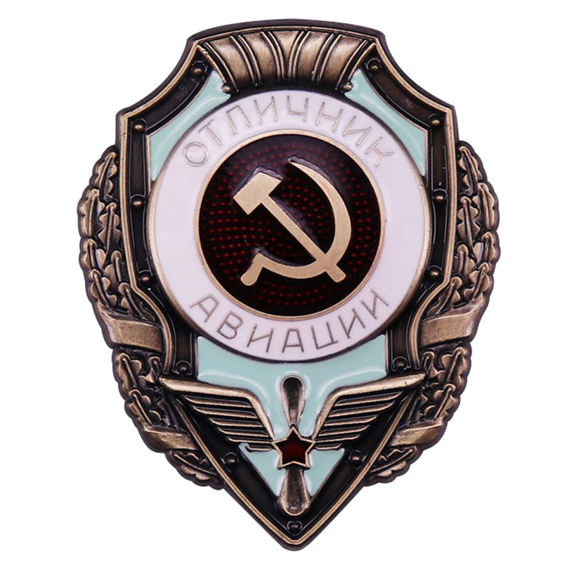 Sovietske letecké sily Excellence ocenenie kovový špendlík pre šaty šaty klošné šperky Men žien Darček