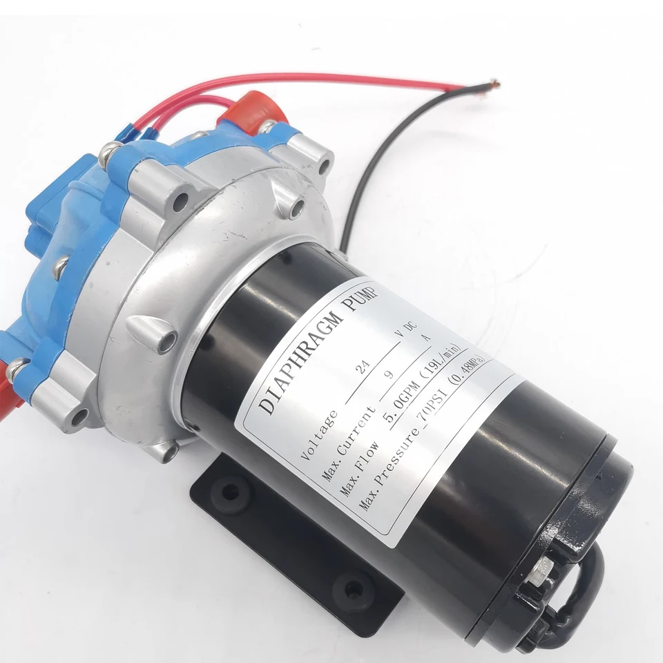 SOVOFLO AUTOMATICKÉ DOPRAVNÉ PUBLA DEAPHRAGM ČERPADLA 51 SPRÁVA ELEKTRICKÉ VODNÉ ČASŤ 12V 24V DC Self-Priming čerpadlo 18-19LPM 5,5 GPM 70 pssi RV čerpadlo