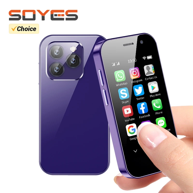 SOYES XS14 PRO 3.0in 4G MINI Smartphone Android 9.0 DUAL SIM Face ID DUAL COMOAFAL WIFI Bluetooth FM HOTSPOT GPS OTG OTG