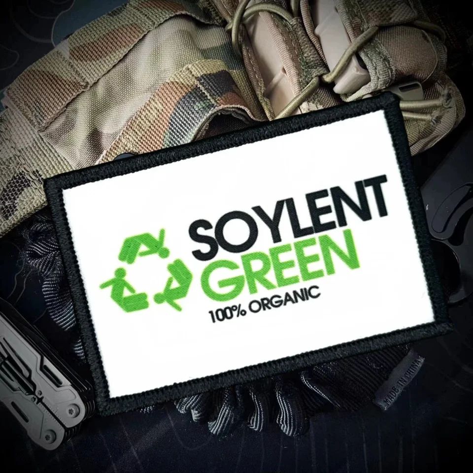 SOYLENT GREEN MORALE TACTICKÁ PATCH FUND FUND TLAČOVÝ HOOK & LOOP PATCH OUTHODOROVÝCH STRÁNKOV ZAMESTNENIA ARMBAND