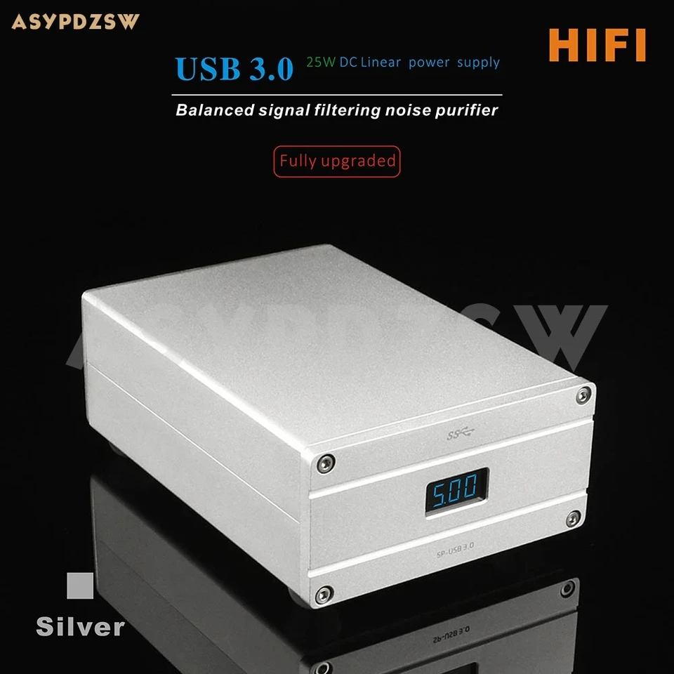 SP-USB HIFI USB 3.0 Balanced Signal Filter Filter Purantire vstavaný 25 W DC 5V/3A Lineárny napájací zdroj