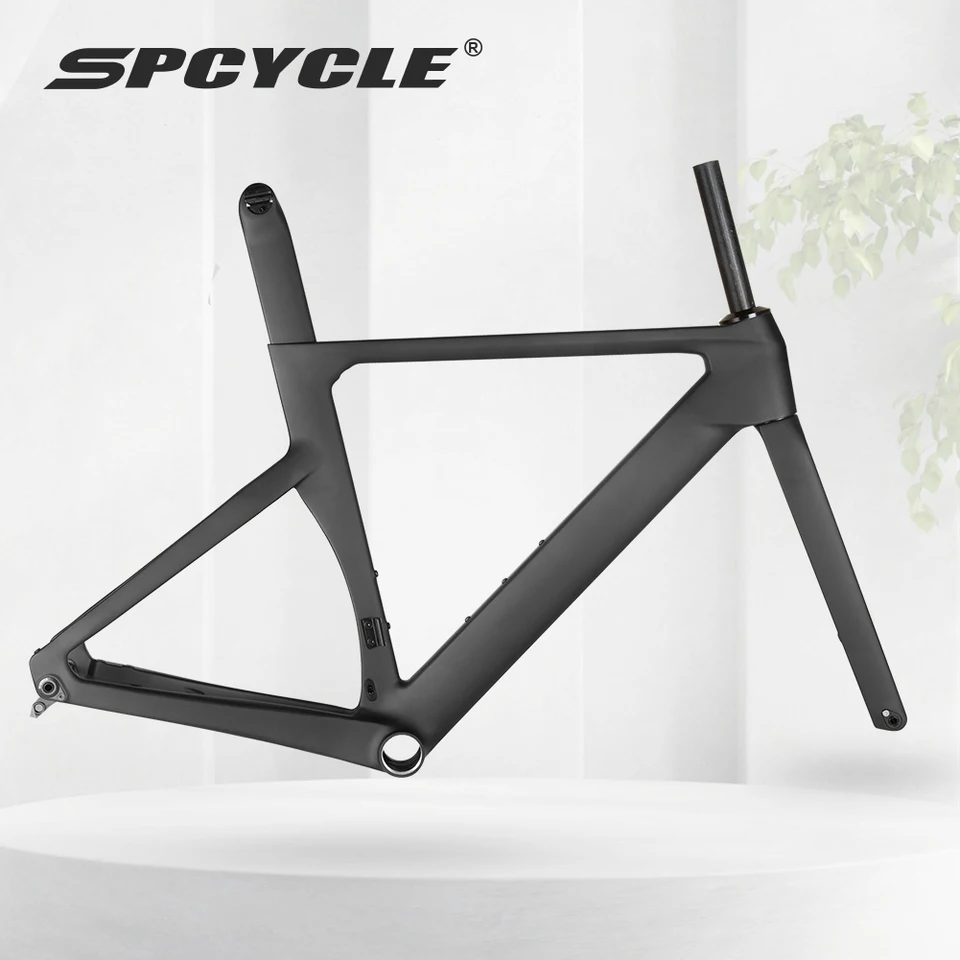 Spcycel R065 Aero Road Bike Carbon Frame 700x32C Plne integrovaný káblový kotúč T1000 Carbon Road Bicycle Remeset