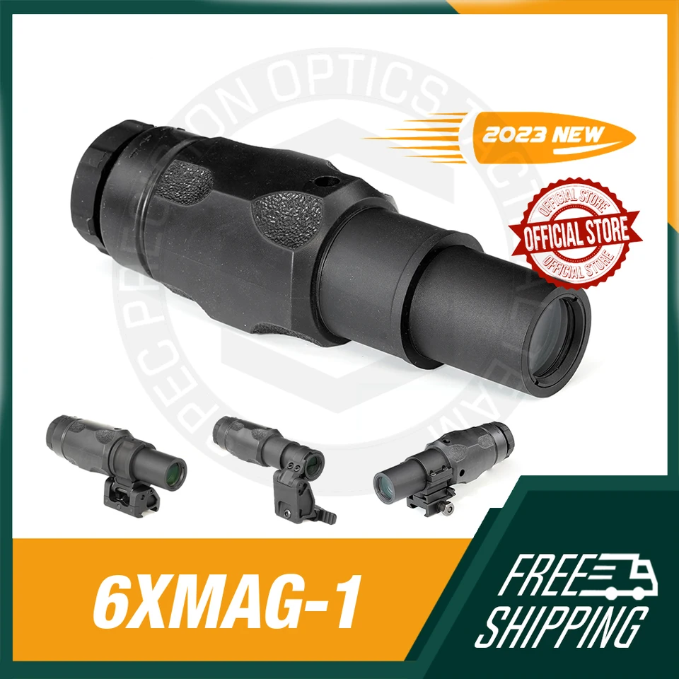 SPECPRECISION TACTICKÁ 6XMAG-1 6X Rozsah zväčšovateľa s optikou Mount a Red Dot Sight 1,57 