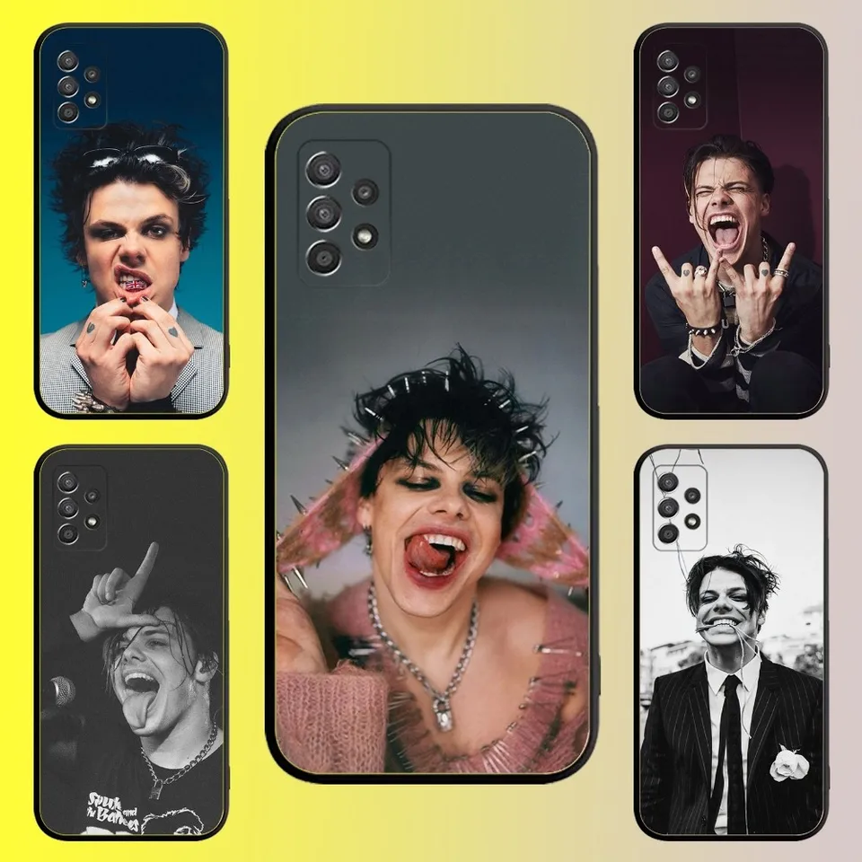 Spevák Y-Yungblud YB Puzdro pre Samsung Galaxy A13, A21S, A22, A31, A32, A52, A53, A71, A80, A91 Soft Soft Black Shell