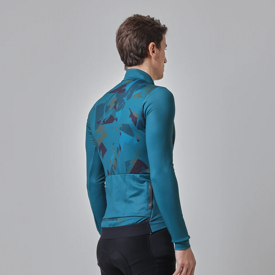 SPEXCEL 2022 Nový klasický camo zimný tepelný fleece cyklistické dresy Najnovšia tkanina s zipsom vreckovým cyklistickým prevodom Men