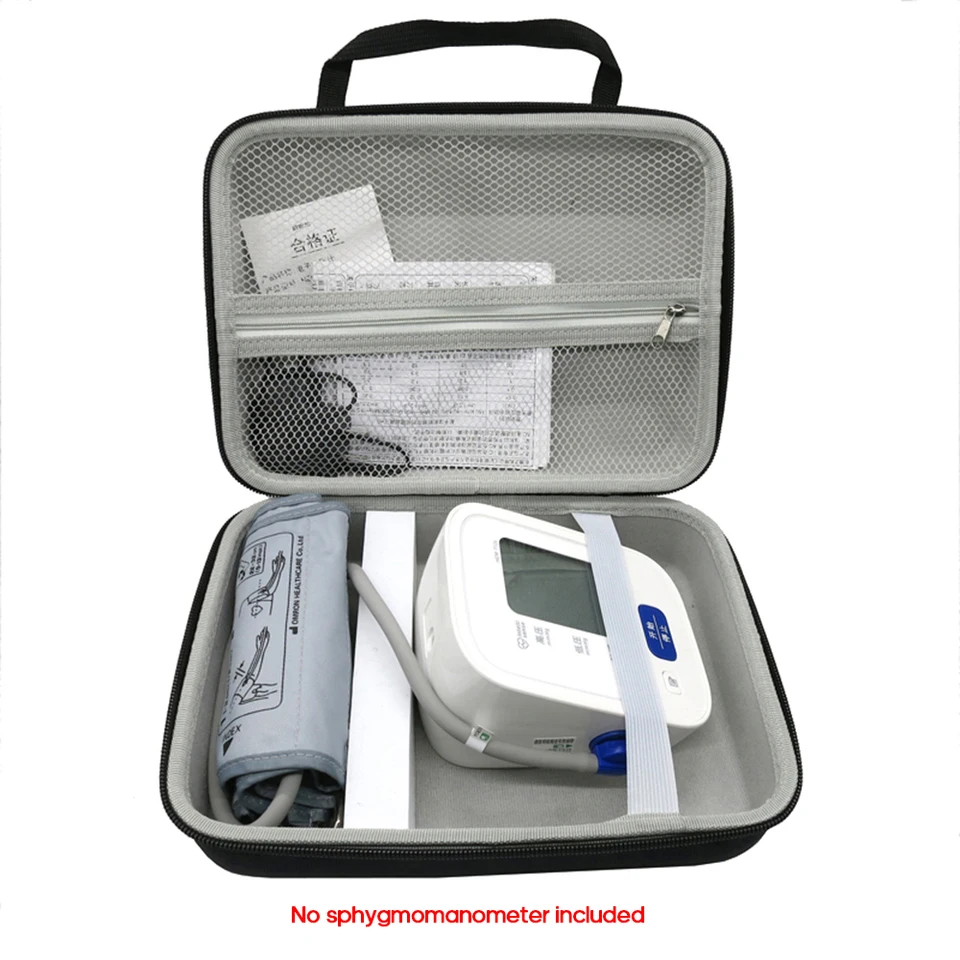 SphygMomanometer Bag Prenosný Eva Monitor krvného tlaku Tonometer Storage Tašky prepravy puzdra na cestovanie a domácnosť!^^