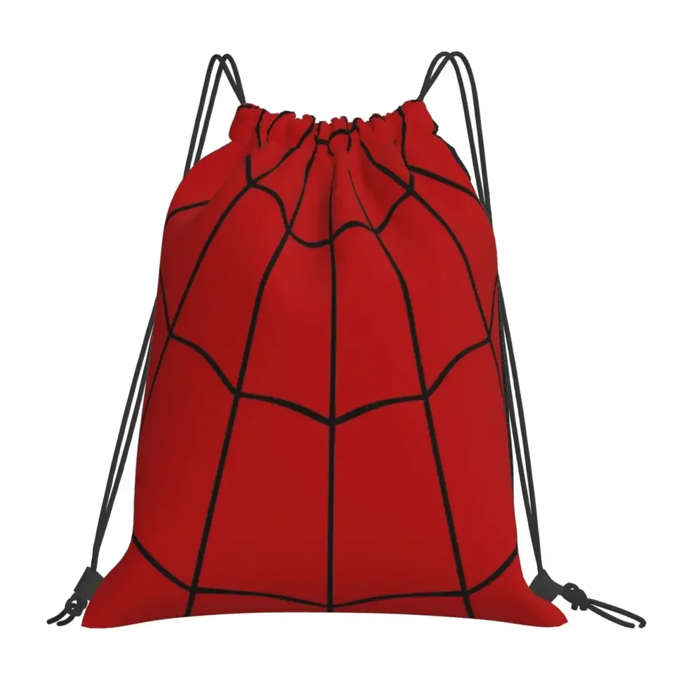 Spider Web - červené batohy Multifunkčné štrajkové tašky Referovanie zväzku vrecka Sundries Bag Bookbag