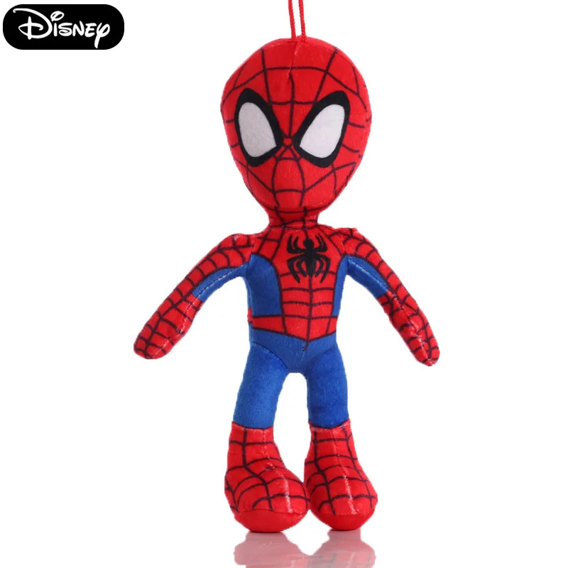 Spiderman plyšová hračka 8 palcov Marvel Ironman Captain America Black Panther Hulk Groot Cartoon Scdles Dolls Vianoce darček k narodeninám