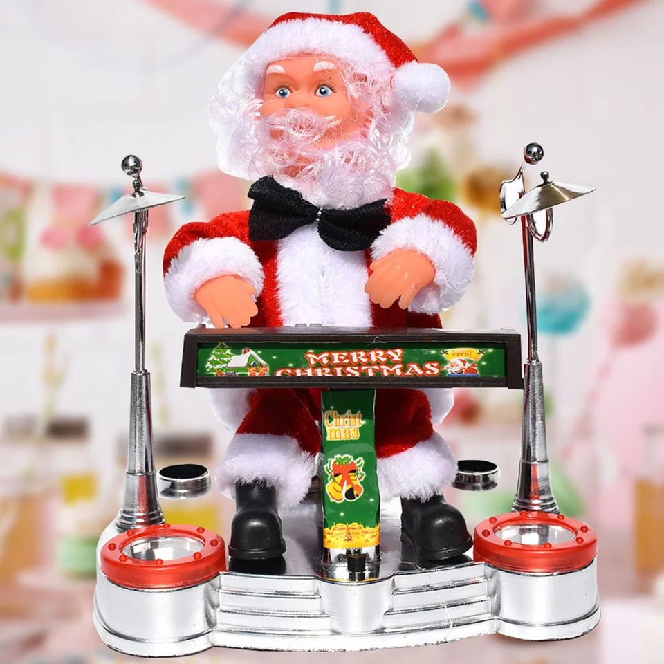 Spievanie Santa Dancing Vianočné dekorácie Saxofón Claus Child Darče