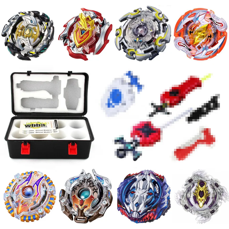 Spinning Top Metal Fusion Set Storage Box Top B-120 B-122 B-125 Spúšťacie hračky pre deti Boy