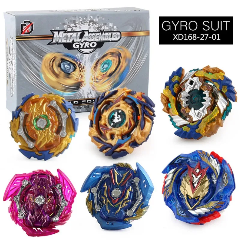 Spinning Top Toys Metal God s odpaľovačom 6 PCS B-122 B-79 B-139 B-127 B-134 B-140-04 XD168-27-01