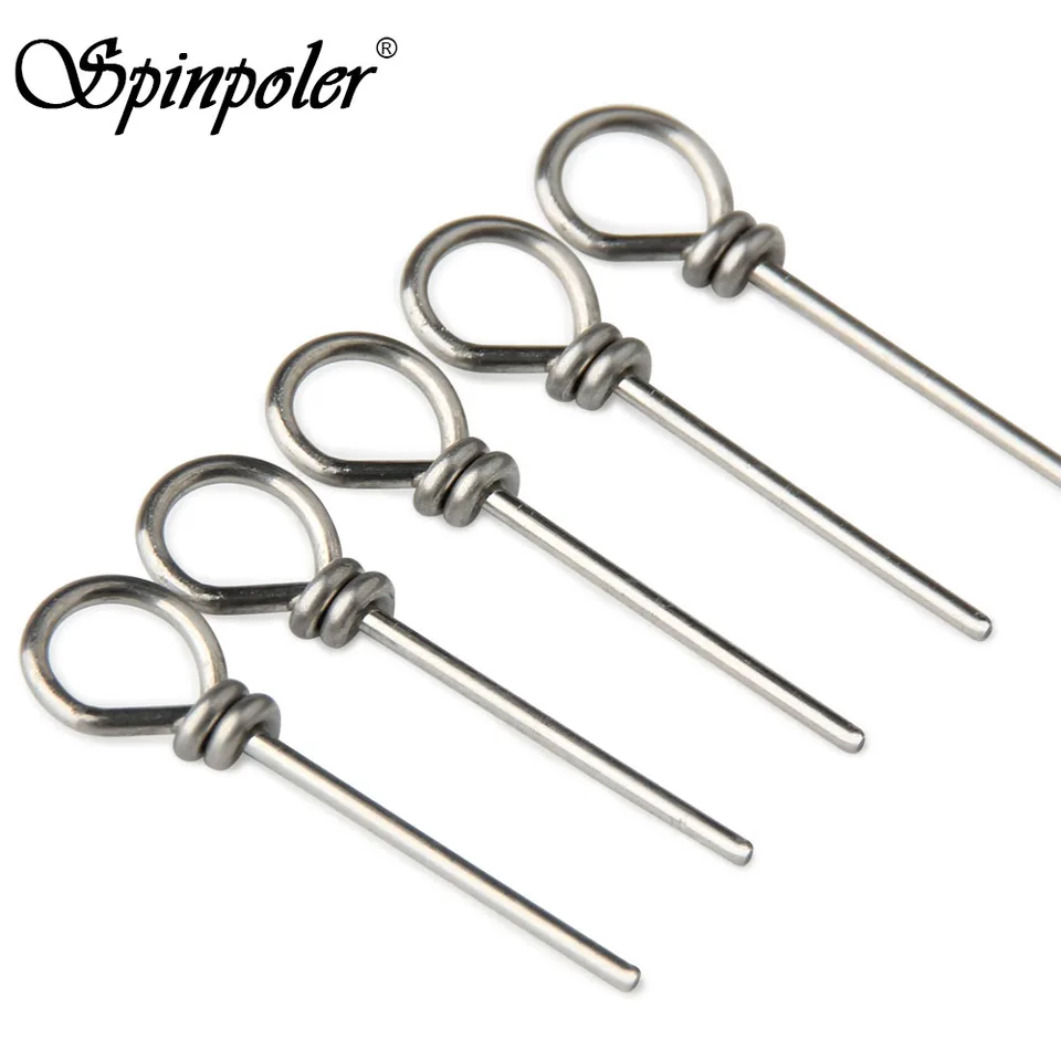 Spinpoler z nehrdzavejúcej ocele Softing návnada Stinger Hrot Fishing Latch Pin Pin Rig String Conector Hook Conector Connector Swivel Accessorie