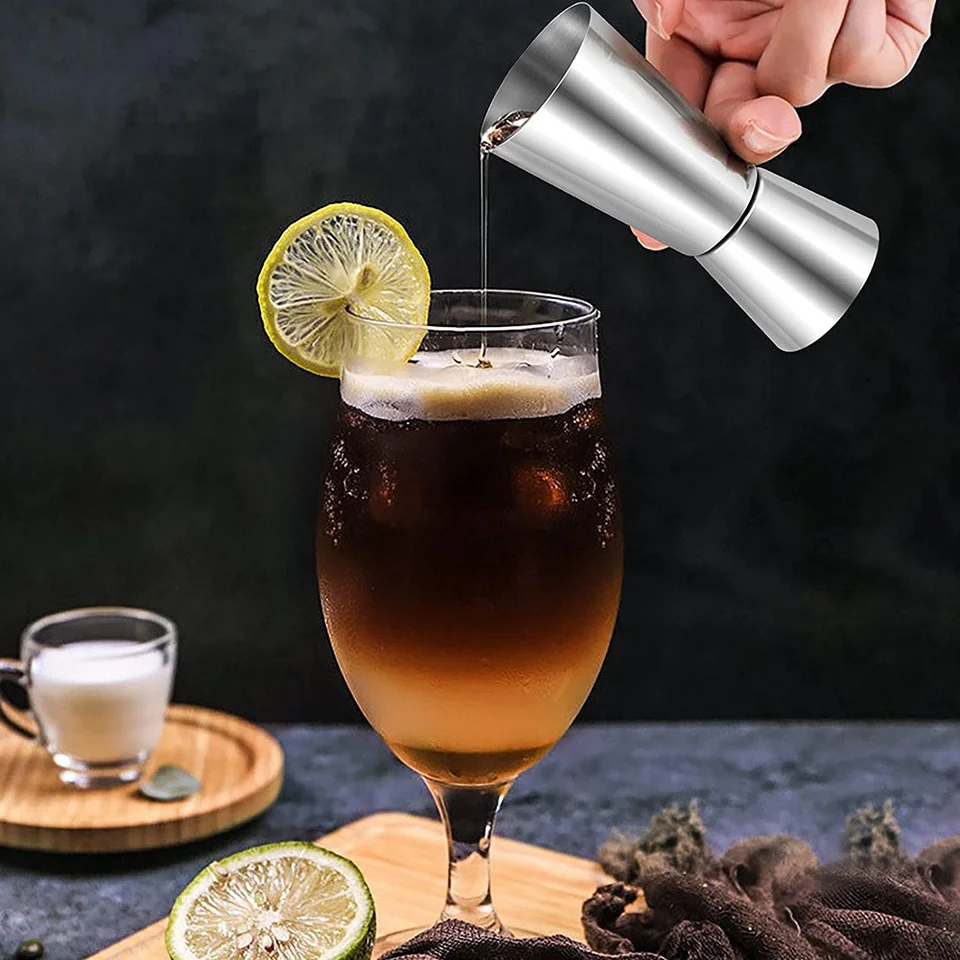 Spirit Meerures 25 ml/50 ml, Shot Meral Drinks Gin Jigger Craft Dual Drinks Measuing Cup pre večierok
