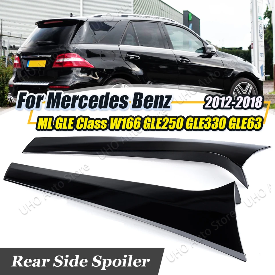 Spitler Splitter Strana zadného okna pre Mercedes Benz Ml triedy ML63 ML250 ML330 GLE Class GLE63 2012-2018 W166 Cover Cover Sticker
