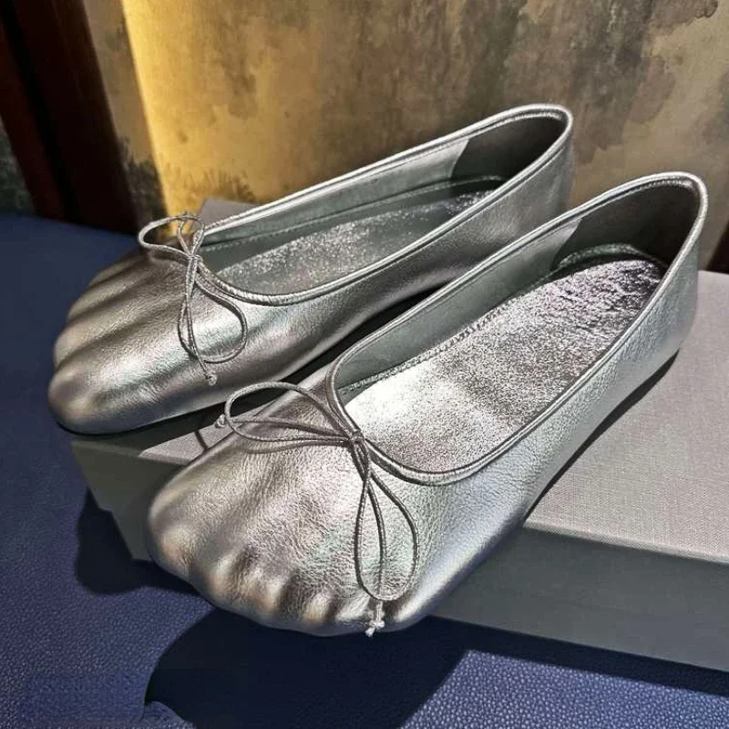 Split Toe Designer Flat Balet Shoes topánky luk módne papuče Ženy Značka Plytké štvorcové špičky Comfort Walking Loafers Mary Jane Pumps