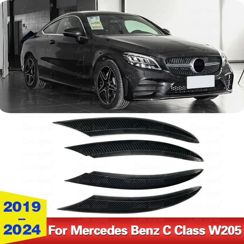 Splitter nárazník Canard Fog Light Tink Fit for Mercedes-Benz C-Class C200 C260 W205 C180 C200 C260 2019-2023