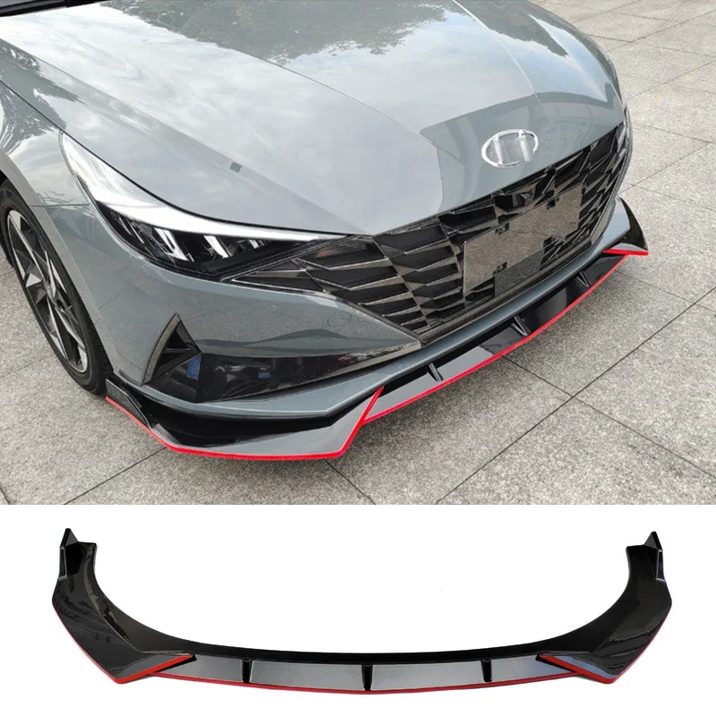Splitter predného nárazníka pre Hyundai Elantra CN7 2020 2021 difuzér piene SPOLER SKURT Body DECORATIVE SLUP LEPEL
