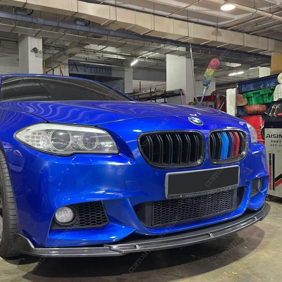 Splitter rozptyľovač predného nárazníka rozptyľovač pre BMW F10 F11 520D 530I 530D 550I 550D M Sport 2010-2017 Tuning BodyKit