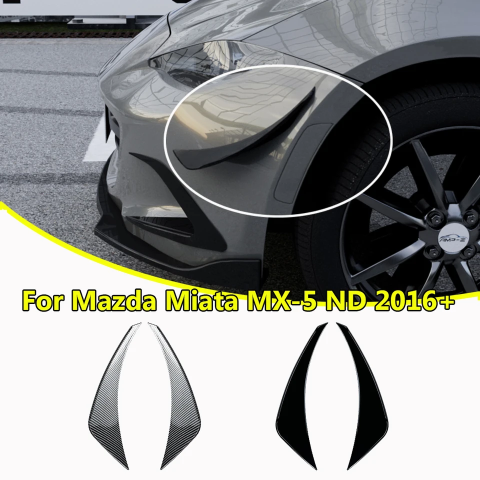 Splitter SPITTER na prednom nárazníku Splitter pre Mazda Miata MX-5 ND 2016+ FOG LAMP RÁMKY
