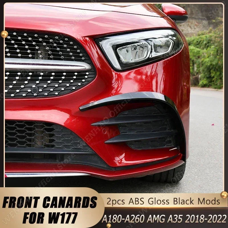 Splitter Splitter SPOILER SPOILER AUTOM PREDNÁ KATOLÁ SPRIPLER pre Mercedes Benz W177 A180 A200 A250 A260 AMG A35 2018-2022 Aero Body Body Kits